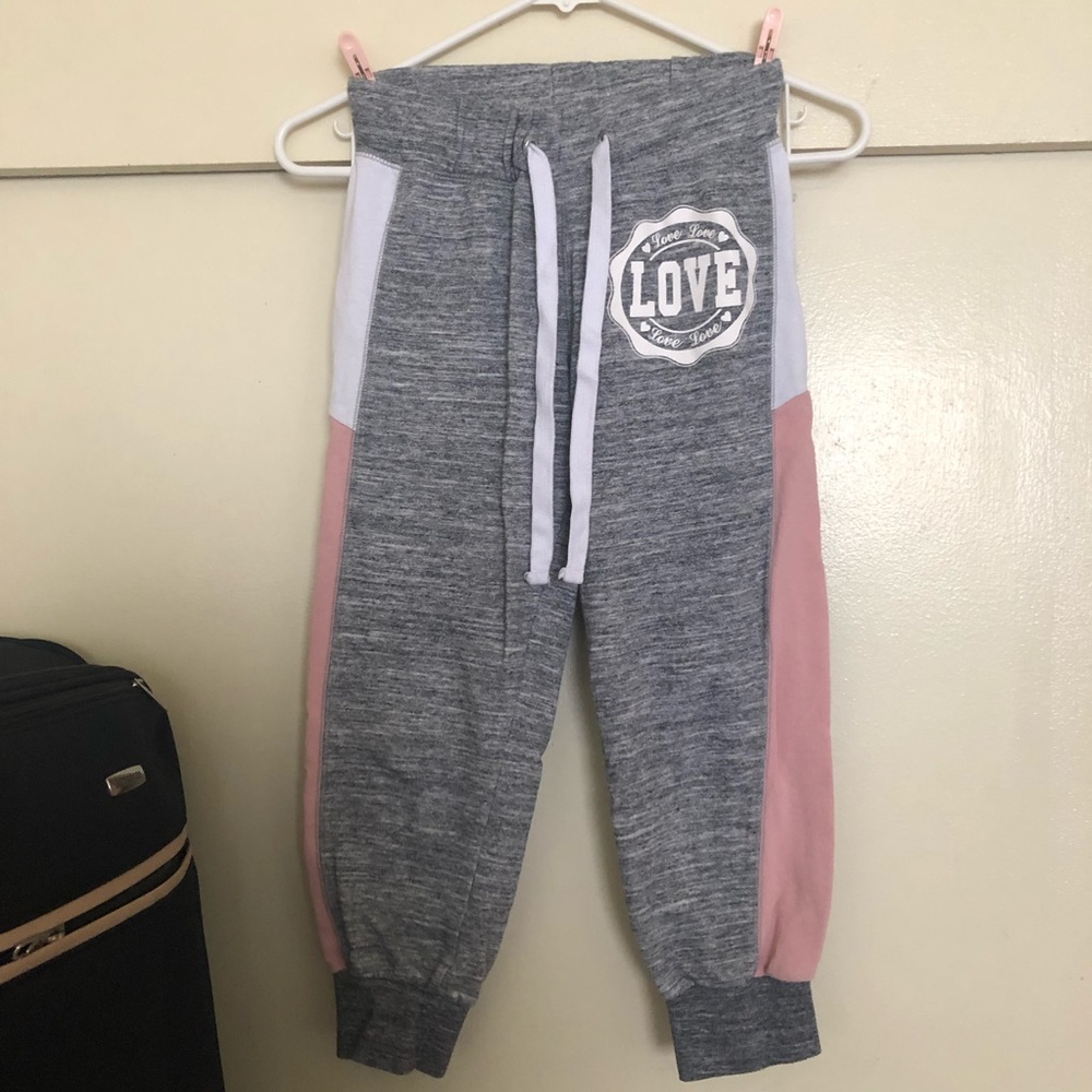 LOVE printed joggers